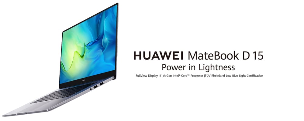Laptop HUAWEI MateBook D15, Intel Core I3-1115G4 pana la 4.1GHz